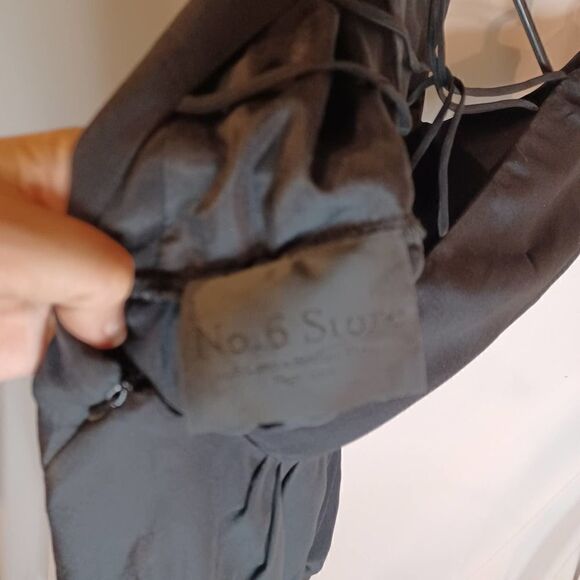 No. 6 Store New York 100% Silk Black Open Back Midi Sleeveless Dress 2 - Picture 7 of 10